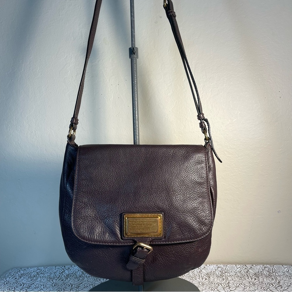 Marc by Marc Jacobs Standard Supply Workwear Leather Crossbody Bag Burgundy